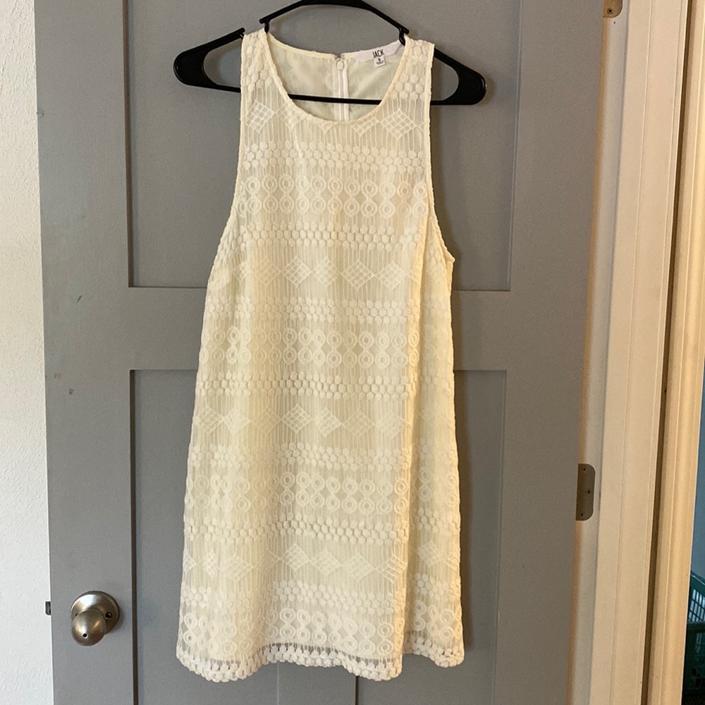 JACK Cream Patterned Dress